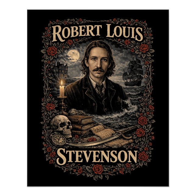 Robert Louis Stevenson Poster (Vorderseite)