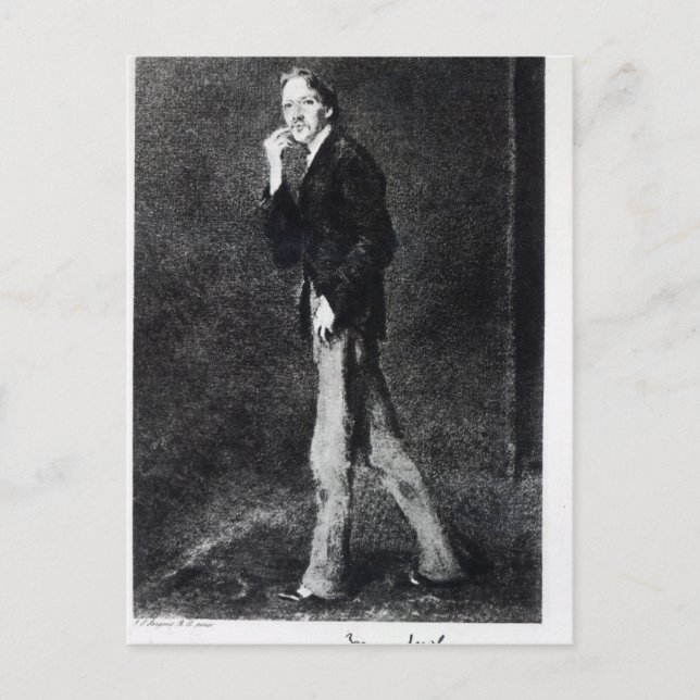 Robert Louis Stevenson Postkarte (Vorderseite)