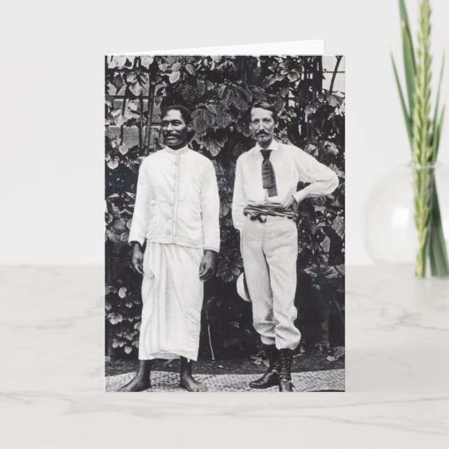 Robert Louis Stevenson und sein Freund Karte (Vorderseite)