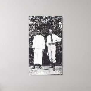 Robert Louis Stevenson und sein Freund Leinwanddruck