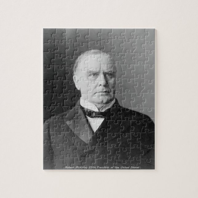 Robert McKinley 25. Präsident von Amerika. Puzzle (Vertikal)