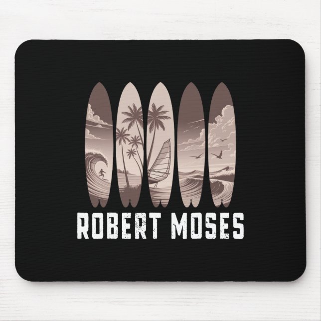 Robert Moses Surfboard Männer Frauen Surfen  Mousepad (Vorne)