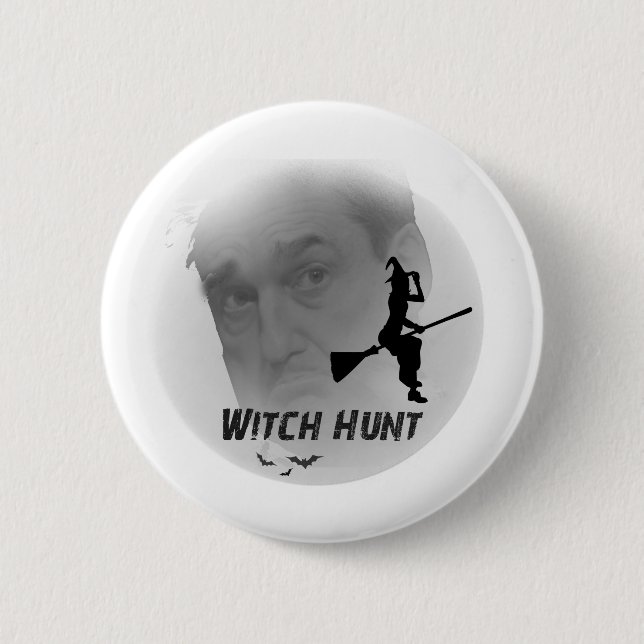 Robert Mueller-Präsident Trump Witch-hunt Button (Vorderseite)