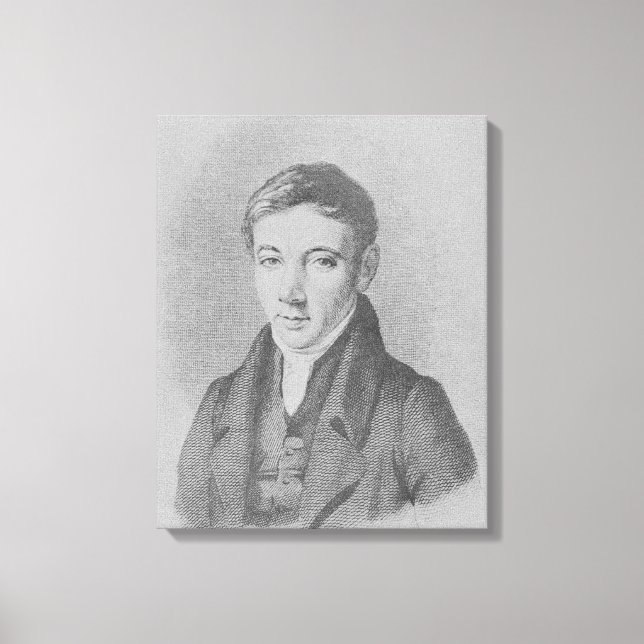Robert Owen, 1823 Leinwanddruck (Vorderseite)