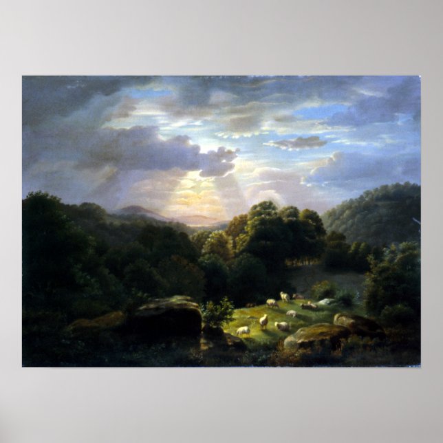 Robert S. Duncanson Landscape with Sheep Poster (Vorne)