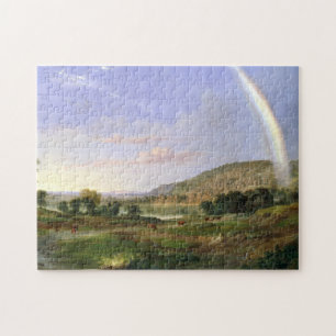 Robert S. Duncanson Landschaft mit Rainbow Puzzle