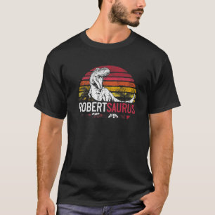 Robert Saurus Funny Personalisiert Dinosaur T Rex T-Shirt