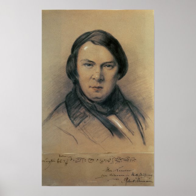 Robert Schumann 1853 Poster (Vorne)