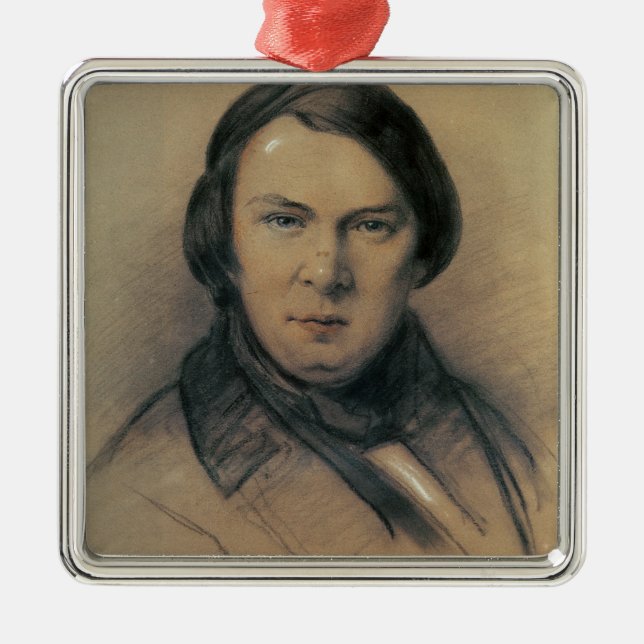 Robert Schumann 1853 Silbernes Ornament (Vorne)