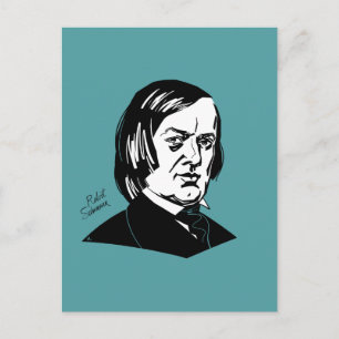 Robert Schumann Postkarte