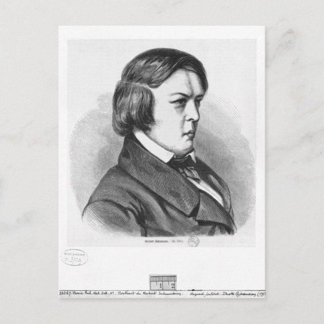Robert Schumann Postkarte (Vorderseite)