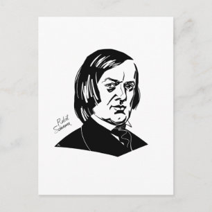 Robert Schumann Postkarte
