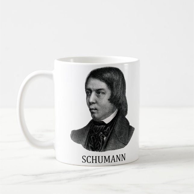 Robert Schumann, schwarz Kaffeetasse (Links)