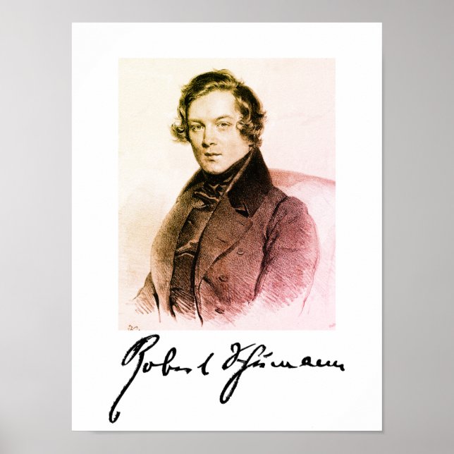 Robert Schumann / Signatur Poster (Vorne)