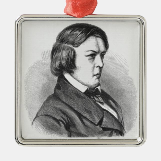 Robert Schumann Silbernes Ornament (Vorne)