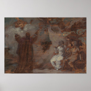 Robert Smirke - Prospero beschwört eine Maskerade Poster