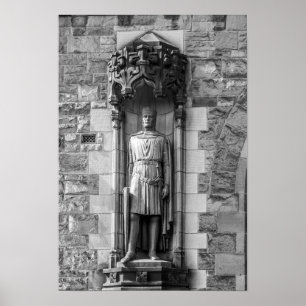 Robert-the-Bruce-Statue auf der Burg Edinburgh Poster