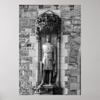 Robert-the-Bruce-Statue auf der Burg Edinburgh Poster