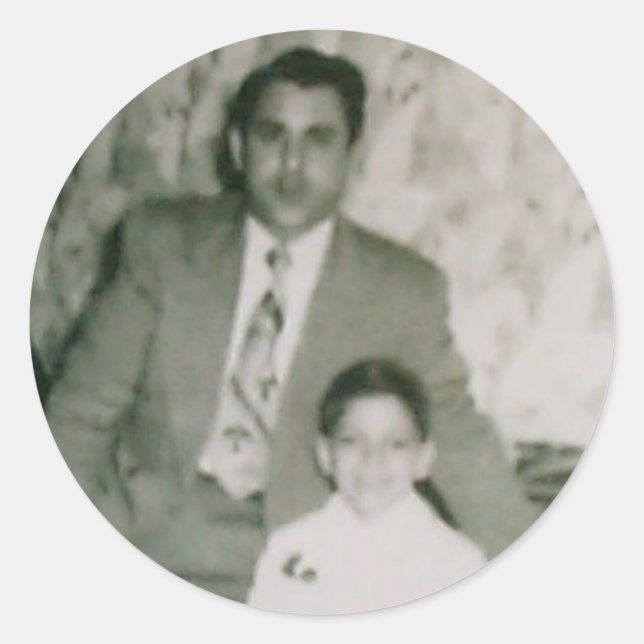 Robert & Unc Runder Aufkleber (Vorderseite)