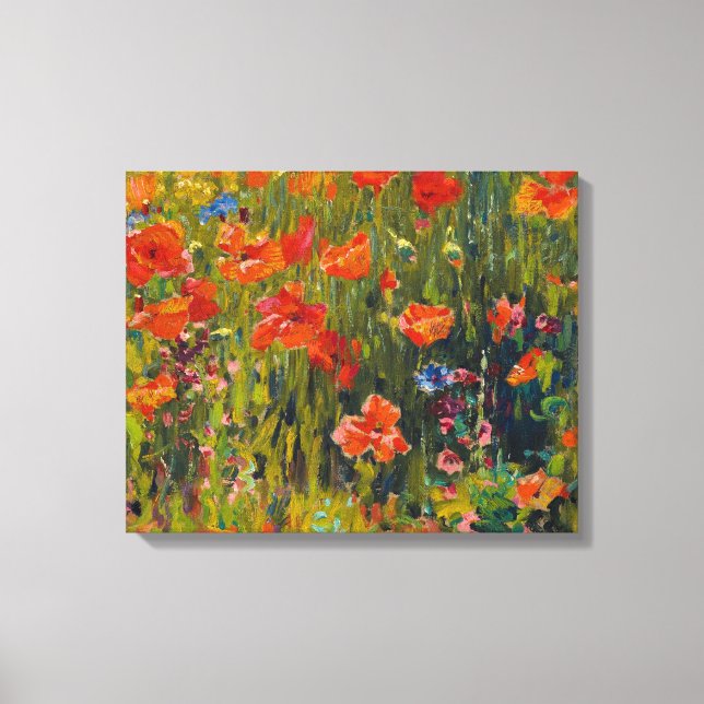 Robert Vonnoh Poppies Leinwanddruck (Vorderseite)