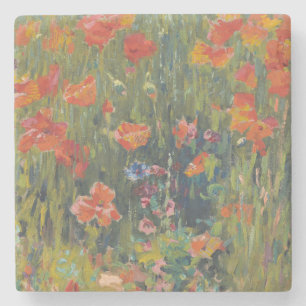 Robert Vonnoh Rote Mohnblumen 1888 Impressionistis Steinuntersetzer
