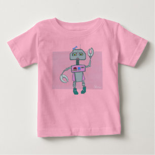 Roberta Robot dons bows Baby T-shirt