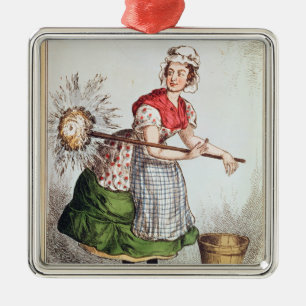 Robertena Peelena das Mädchen aller Arbeit Silbernes Ornament