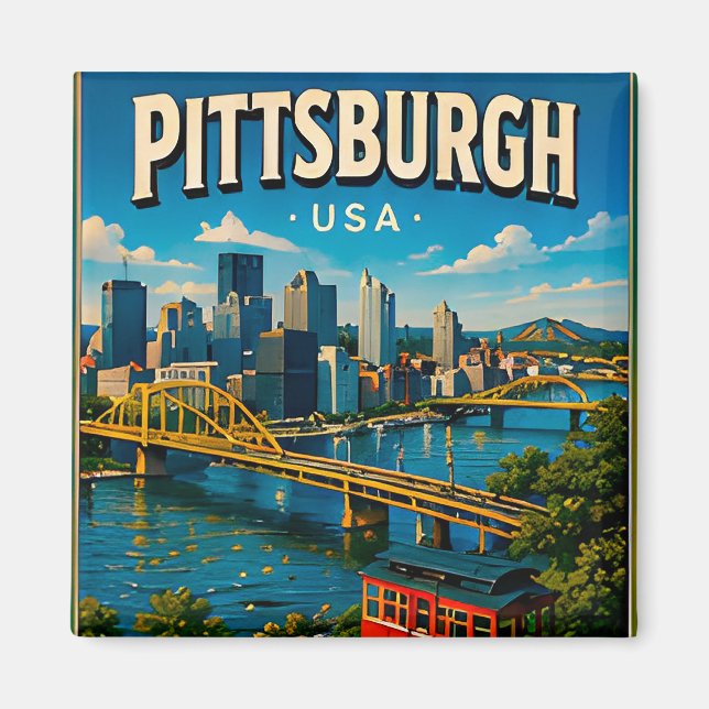 Roberto Clemente Bridge Pittsburgh Magnet (Vorne)
