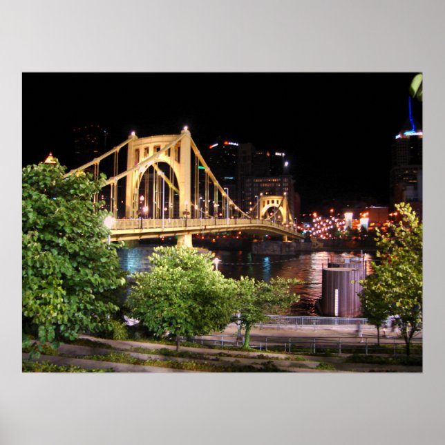 Roberto Clemente Bridge - Pittsburgh, Pennsylvania Poster (Vorne)