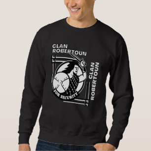 Robertoun Clan Gälischer Wahlspruch Schwertkämpfer Sweatshirt