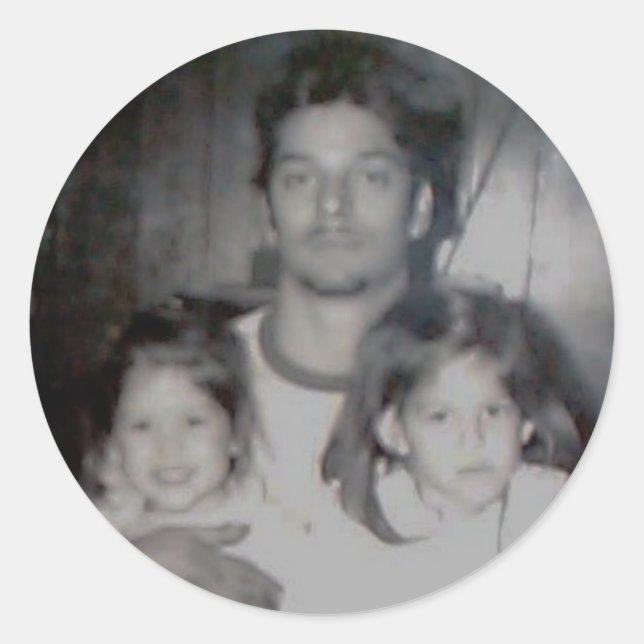 Robertrio Runder Aufkleber (Vorderseite)