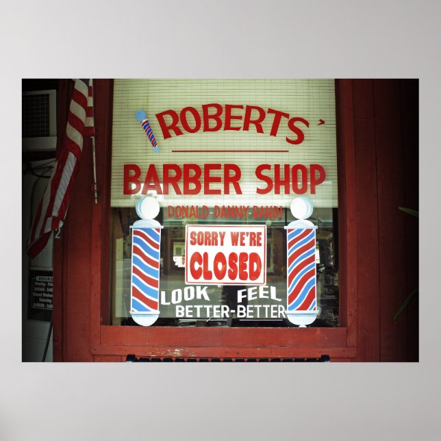 Roberts Barber Shop Poster (Vorne)