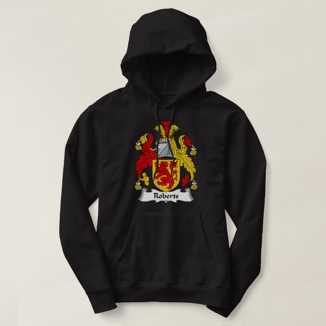 Roberts Coat of Arms Family Crest  Hoodie (Design vorne)