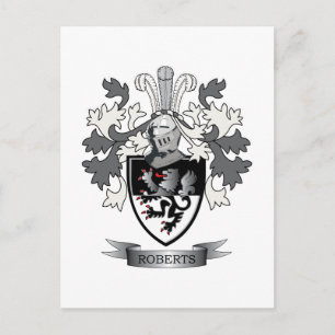 Roberts Familienwappen Coat of Arms Postkarte