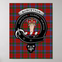 Robertson Clan Abzeichen 8.5x11 Poster