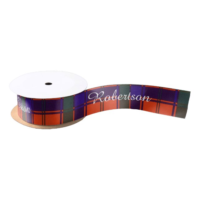 Robertson-Clan karierter schottischer Tartan Satinband (Spule)
