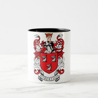 Robertson-Familien-Wappen Zweifarbige Tasse