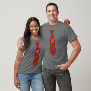 Robertson Scottish Badge & Tartan Krawatte T-Shirt