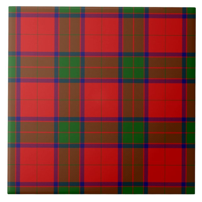 Robertson tartan rot kariert fliese (Vorderseite)