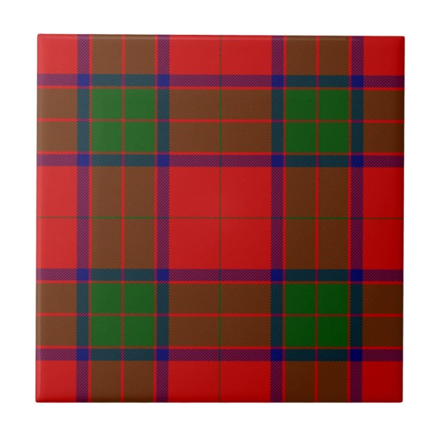 Robertson tartan rot kariert fliese (Vorderseite)