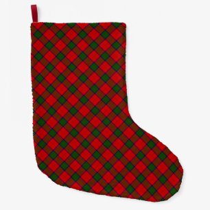 Robertson tartan rot kariert großer weihnachtsstrumpf
