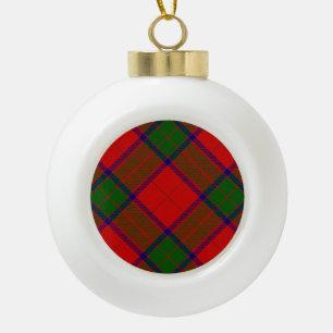 Robertson tartan rot kariert keramik Kugel-Ornament