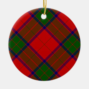 Robertson tartan rot kariert keramik ornament