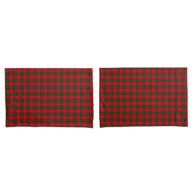 Robertson tartan rot kariert kissenbezug (Vorderseite-Set)