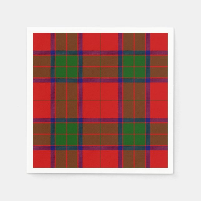 Robertson tartan rot kariert serviette (Vorderseite)
