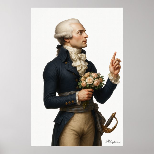 Robespierre - Französische Revolution Archiv-Kunst Poster (Vorne)