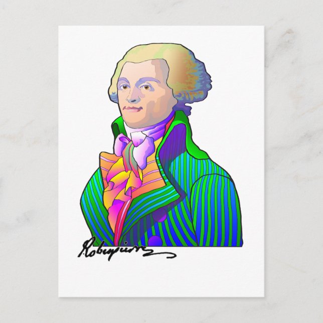 Robespierre Postkarte (Vorderseite)