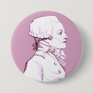 Robespierre-Profil in der Rose Button
