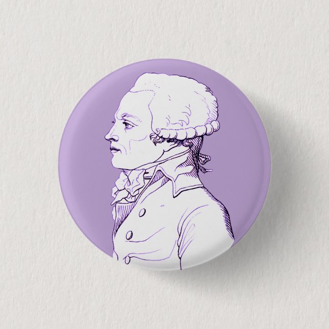 Robespierre Profil in Lavender Button (Vorderseite)