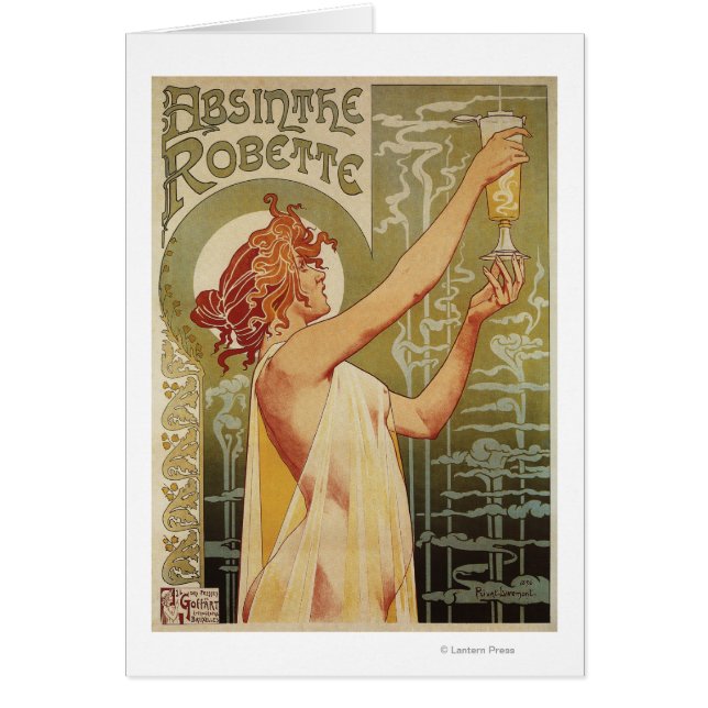 Robette Absinth Werbeplakat (Vorne)